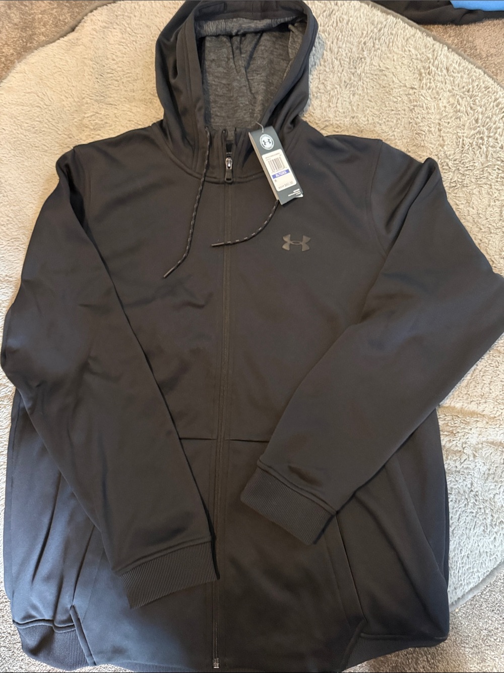 Under Armour Black Men's Hoodie with Logo Tag